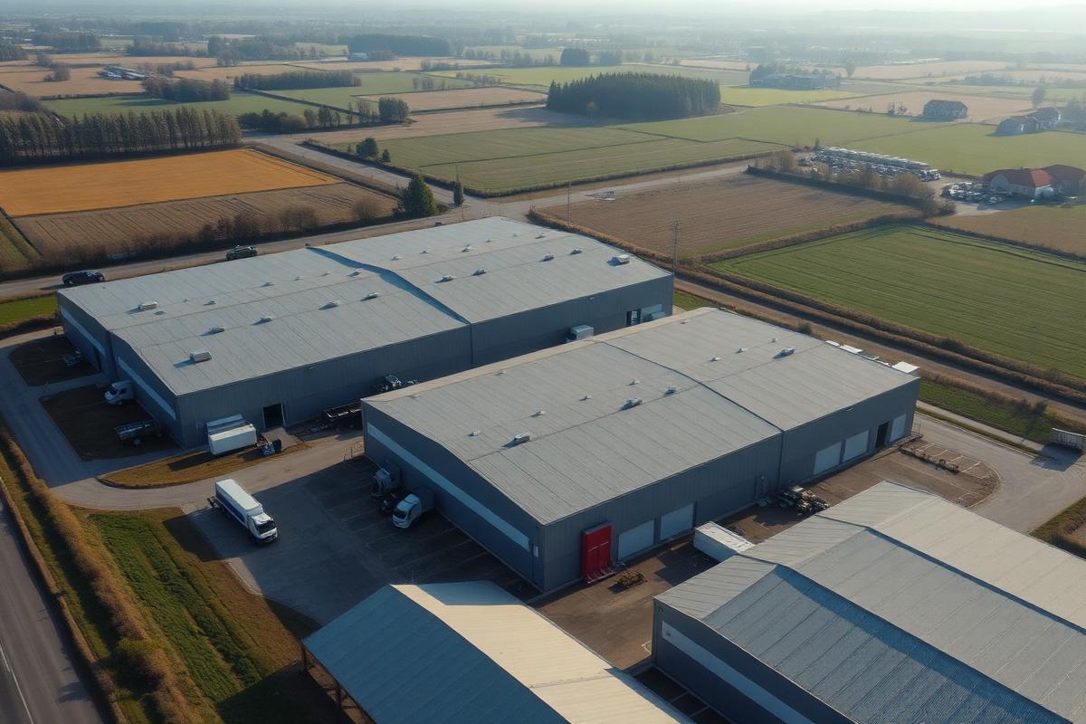 Yigit Aku Italia — Stabilimento — ripresa con drone a Ferrara
