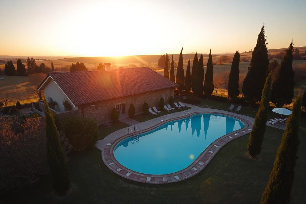 Agriturismo — Provincia di Ferrara — ripresa con drone a Ferrara